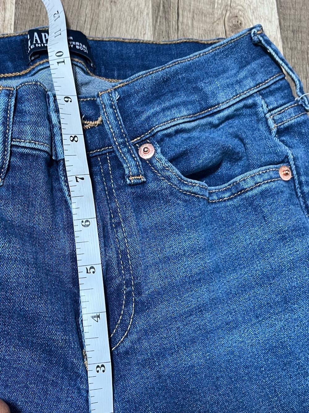 Gap Denim Universal Baby Boot Jeans - Size 0/25R - Blue Wash - Picture 14 of 17